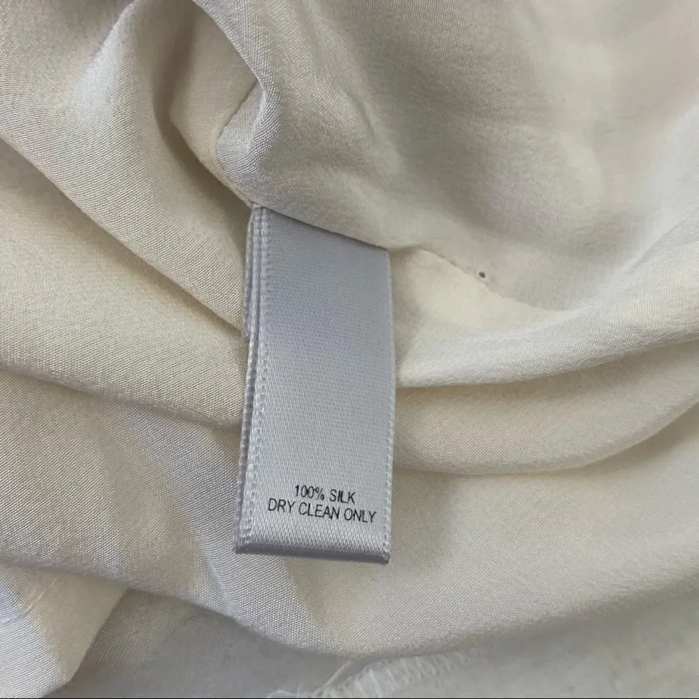 Brian Reyes Draped Silk Dress